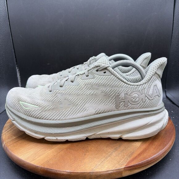 Hoka One One Clifton 9 Mens Size 10 D Running Shoes Green Athletic Sneakers main image 2